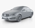 Mercedes-Benz CLA AMG Sports Package 2016 3d model clay render