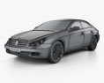 Mercedes-Benz CLS-class (C219) 2011 3d model wire render