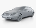 Mercedes-Benz CLS-class (C219) 2011 3d model clay render