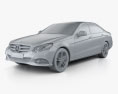 Mercedes-Benz Clase E (W212) Sedán 2014 Modelo 3D clay render