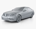 Mercedes-Benz E级 63 AMG 2016 3D模型 clay render
