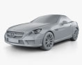 Mercedes-Benz SLK-Klasse 55 AMG 2015 3D-Modell clay render