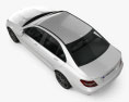 Mercedes-Benz C级 63 AMG 轿车 2014 3D模型 顶视图