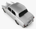 Mercedes-Benz Ponton 180 W120 1953 3D模型 顶视图