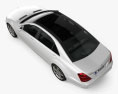 Mercedes-Benz S级 (W221) 2013 3D模型 顶视图