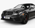 Mercedes-Benz Classe C 63 AMG Coupe Black Series 2015 Modello 3D