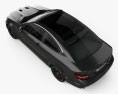 Mercedes-Benz C-Klasse 63 AMG Coupe Black Series 2015 3D-Modell Draufsicht