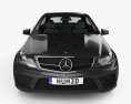 Mercedes-Benz C级 63 AMG Coupe Black Series 2015 3D模型 正面图