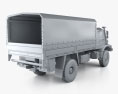 Mercedes-Benz Zetros Flatbed Truck 2 assi 2014 Modello 3D