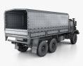 Mercedes-Benz Zetros Flatbed Truck 3-axle 2022 3d model