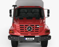 Mercedes-Benz Zetros Flatbed Truck 3-axle 2014 3d model front view