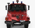Mercedes-Benz Zetros Rosenbauer Camion de Pompiers 2014 Modèle 3d vue frontale
