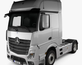 3D model of Mercedes-Benz Actros 1851 Camion Trattore 2013