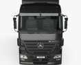 Mercedes-Benz Actros 箱式卡车 2009 3D模型 正面图