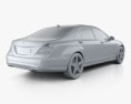 Mercedes-Benz S-класс (W221) с детальным интерьером 2013 3D модель
