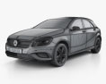 Mercedes-Benz A级 (W176) Urban Package 2016 3D模型 wire render