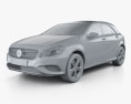Mercedes-Benz A级 (W176) Urban Package 2016 3D模型 clay render