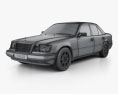 Mercedes-Benz E 클래스 세단 1996 3D 모델  wire render