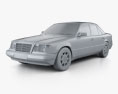 Mercedes-Benz E 클래스 세단 1996 3D 모델  clay render