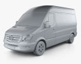 Mercedes-Benz Sprinter Пасажирський фургон 2016 3D модель clay render