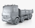Mercedes-Benz Arocs 自卸式卡车 2013 3D模型 clay render