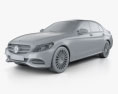 Mercedes-Benz C-Klasse (W205) sedan 2016 3D-Modell clay render