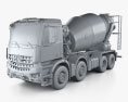 Mercedes-Benz Arocs Mixer Truck 2022 3d model clay render