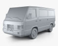 Mercedes-Benz MB100 パネルバン 1995 3Dモデル clay render