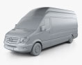 Mercedes-Benz Sprinter パネルバン LWB SHR 2016 3Dモデル clay render