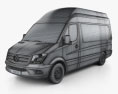 Mercedes-Benz Sprinter Panel Van SWB SHR 2016 3D модель wire render