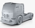 Mercedes-Benz Axor Formula Truck 2016 3D-Modell clay render