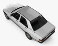 Mercedes-Benz 190 (W201) 1993 Modello 3D vista dall'alto
