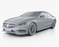 Mercedes-Benz S-Klasse (C217) coupé AMG Sports Package 2020 3D-Modell clay render