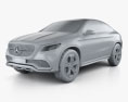 Mercedes-Benz Coupe SUV 2015 Modello 3D clay render