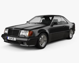 3D model of Mercedes-Benz E级 AMG widebody coupe 1988