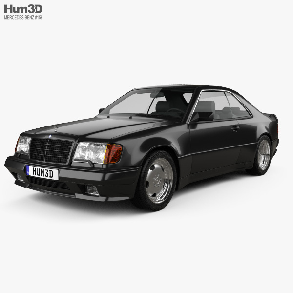 Mercedes-Benz E-class AMG widebody coupe 1993 3D model