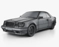Mercedes-Benz E-class AMG widebody coupe 1993 3d model wire render