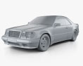 Mercedes-Benz E级 AMG widebody coupe 1993 3D模型 clay render