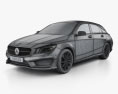 Mercedes-Benz CLA-class (C117) Shooting Brake 2016 3d model wire render