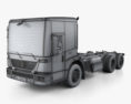 Mercedes-Benz Econic Fahrgestell LKW 2014 3D-Modell wire render