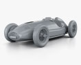 Mercedes-Benz W165 1939 3D-Modell clay render