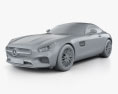 Mercedes-Benz AMG GT 2017 3d model clay render