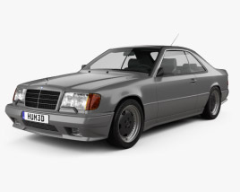 3D model of Mercedes-Benz E-class AMG coupe 1993