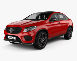 Mercedes-Benz GLE-class AMG Line coupe 2017 3D model