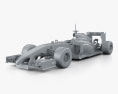 Williams FW36 2014 3D-Modell clay render