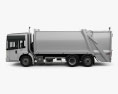 Mercedes-Benz Econic Müllwagen Rolloffcon 3axle 2012 3D-Modell Seitenansicht