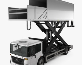 Mercedes-Benz Econic Airport Lift Platform Truck 2016 Modelo 3d
