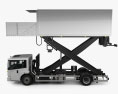 Mercedes-Benz Econic Airport Lift Platform Truck 2016 3D 모델  side view