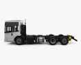 Mercedes-Benz Econic 섀시 트럭 3axle 2016 3D 모델  side view