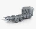 Mercedes-Benz Econic Chassis Truck 3axle 2016 3d model